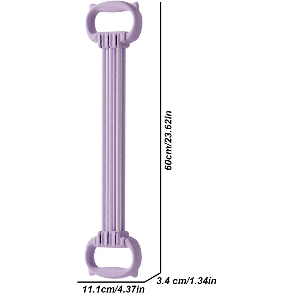 The resistance band with handle and the sports band with detachable resistance tube are suitable for exercise, physical therapy,