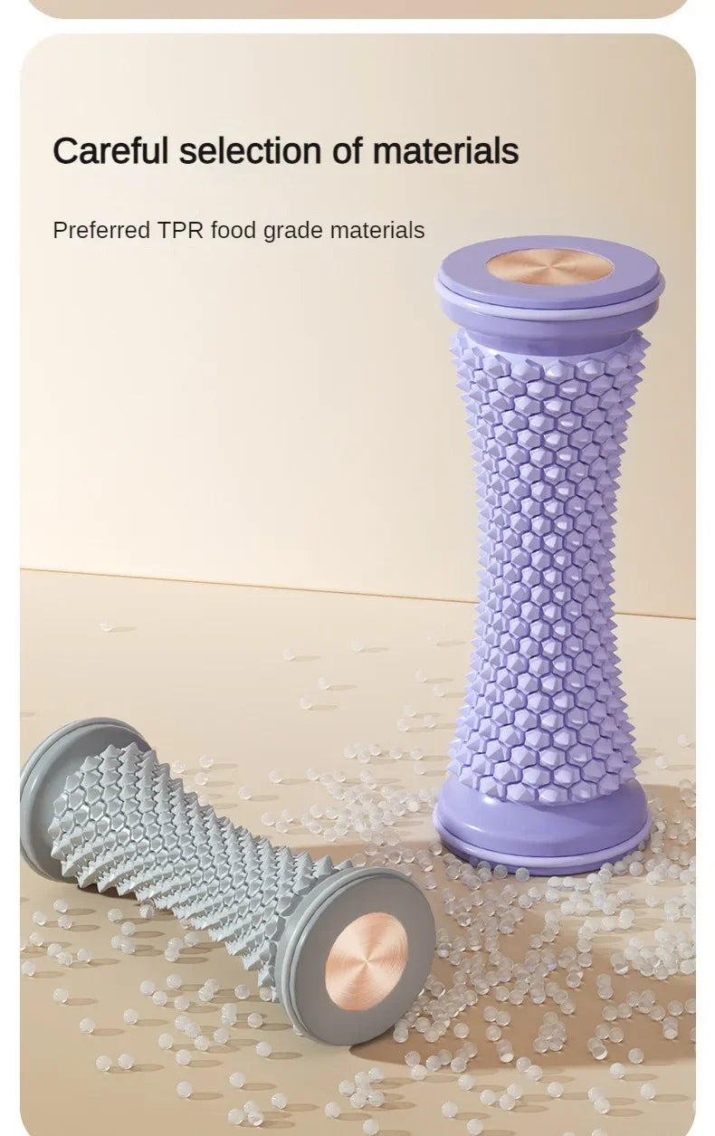 Foot Massager Massage Roller Yoga Massage Ball Plantar Fascia Roller Muscle Relaxation Care Plastic Manual Foot Massager Spa