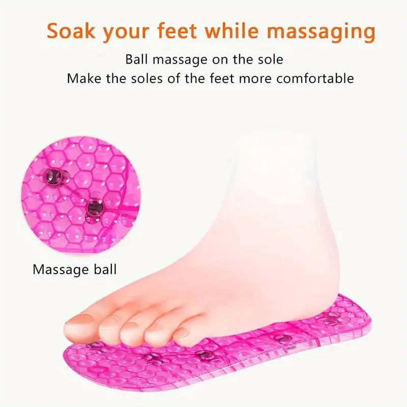 Foot Tub Foot Soaking Shoes Bath Massage Therapy Boots Portable Massage Home Feet Relaxation Slipper Acupoint Health Care