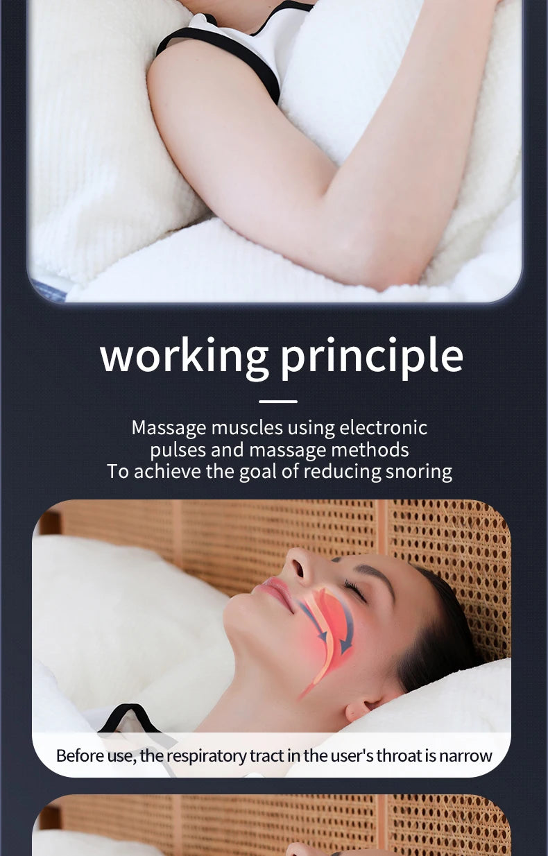 Smart Anti-Snoring Devices Magnetic Anti Snore EMS Easy Breathe Improve Sleeping Aid Apnea Guard Night Device Dropshipping