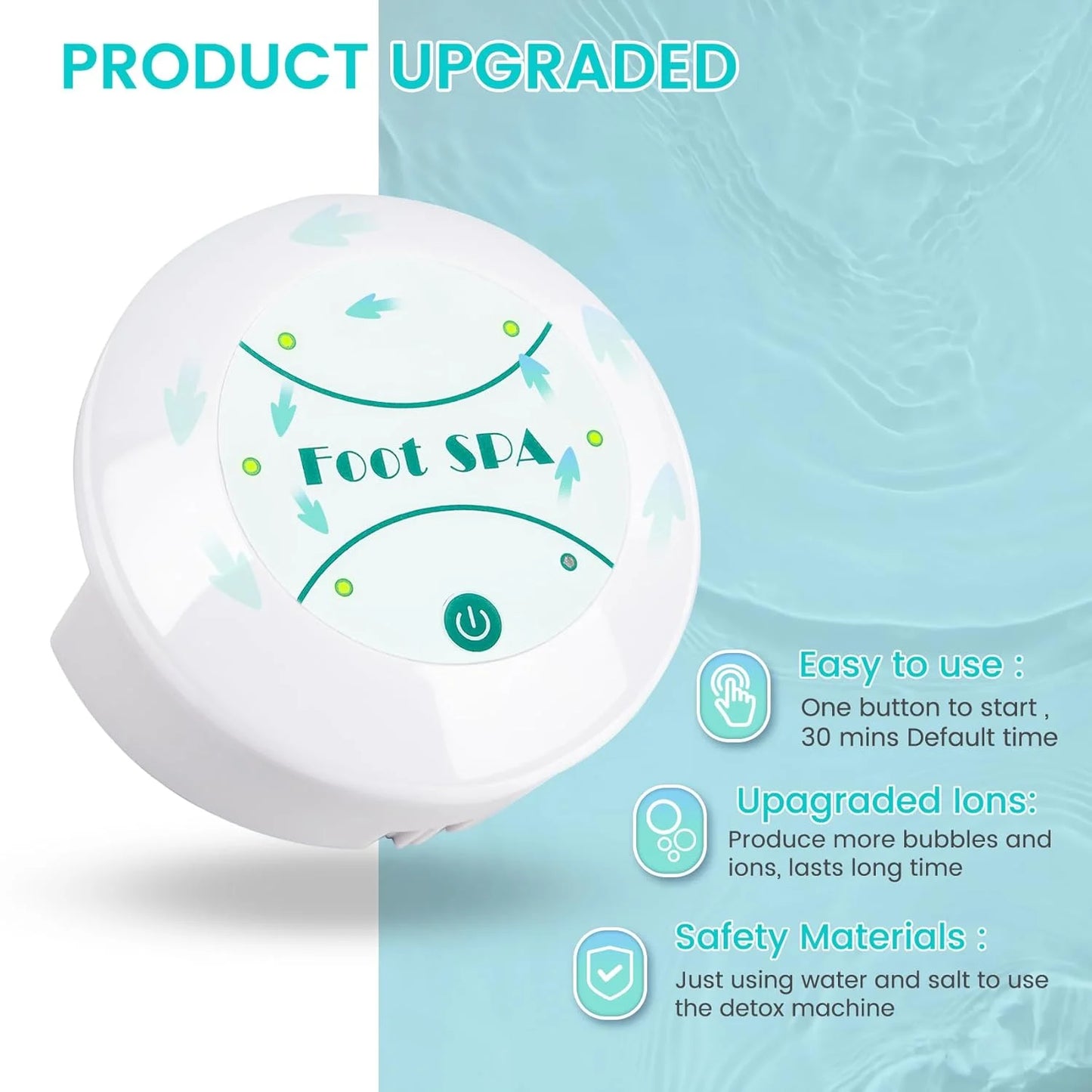 Foot Detox Device Ionic Feet Spa Machine Foot Massager Bath Ion Cleanse Footspa Detoxification Relieve Fatigue Promote Good Tool