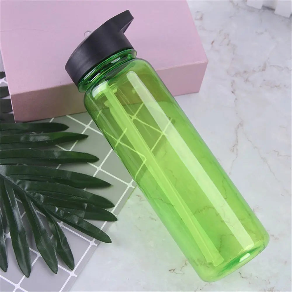 Outdoor Water Bottle with Straw Sports Bottles Leak Proof Eco-friendly Children School With Lid Hiking Camping Plastic BPA Free