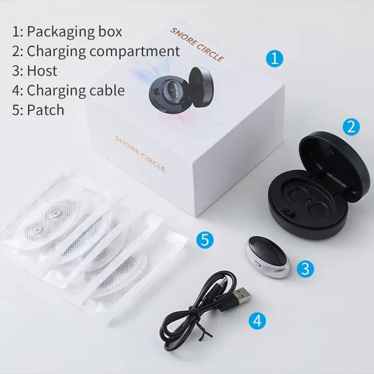 Smart Anti-Snoring Devices Magnetic Anti Snore EMS Easy Breathe Improve Sleeping Aid Apnea Guard Night Device Dropshipping