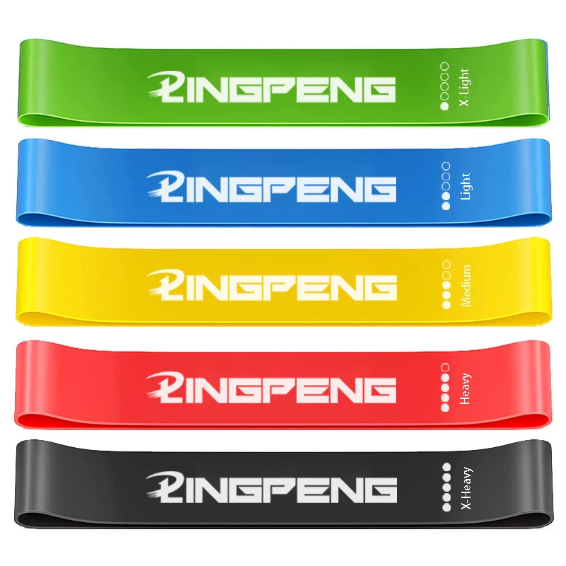 Resistance Loop Exercise Bands 5 Different Resistance Levels Elastic Band Suitable for arm Leg Stretching and Strength Training