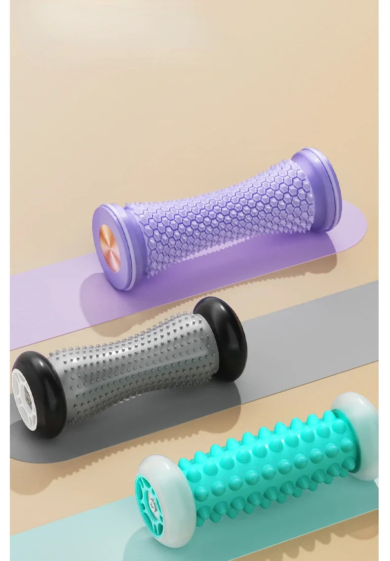 Foot Massager Massage Roller Yoga Massage Ball Plantar Fascia Roller Muscle Relaxation Care Plastic Manual Foot Massager Spa