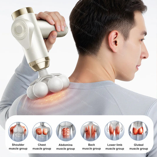 Massage Gun Smart Hit Fascia Gun for Body Back Waist Shoulder Massager Relaxation Fitness Electric Muscle Masajeador Slimming