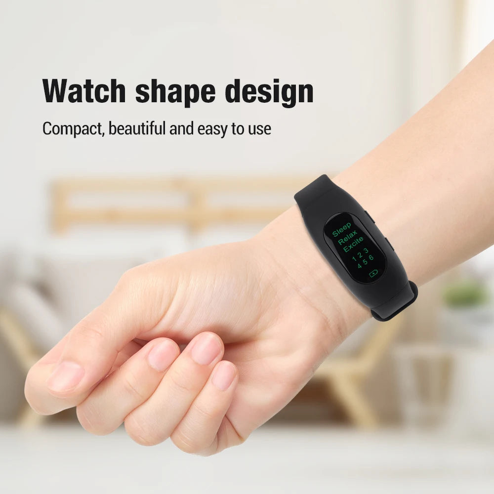 CES Intelligent Wristband Fast Sleeping Device Rest Hypnosis Relief Anxiety Insomnia Artifact EMS Microcurrent Sleep Aid Watch