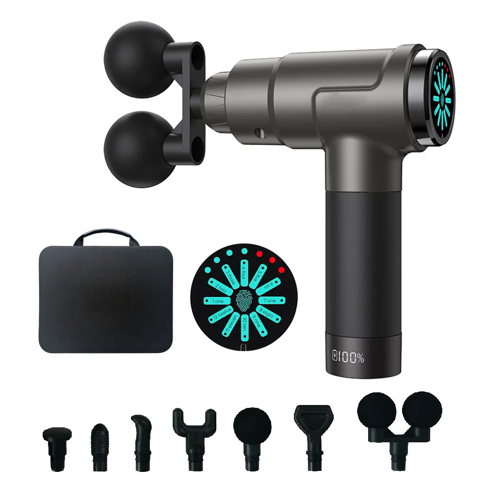 Muscle Massage Gun 50w High-power 1500mAh Electric High-Frequency Deep Massage Fascia Gun For Shoulder Back Leg Body Relaxation