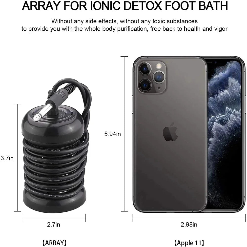 Foot Detox Device Ionic Feet Spa Machine Foot Massager Bath Ion Cleanse Footspa Detoxification Relieve Fatigue Promote Good Tool