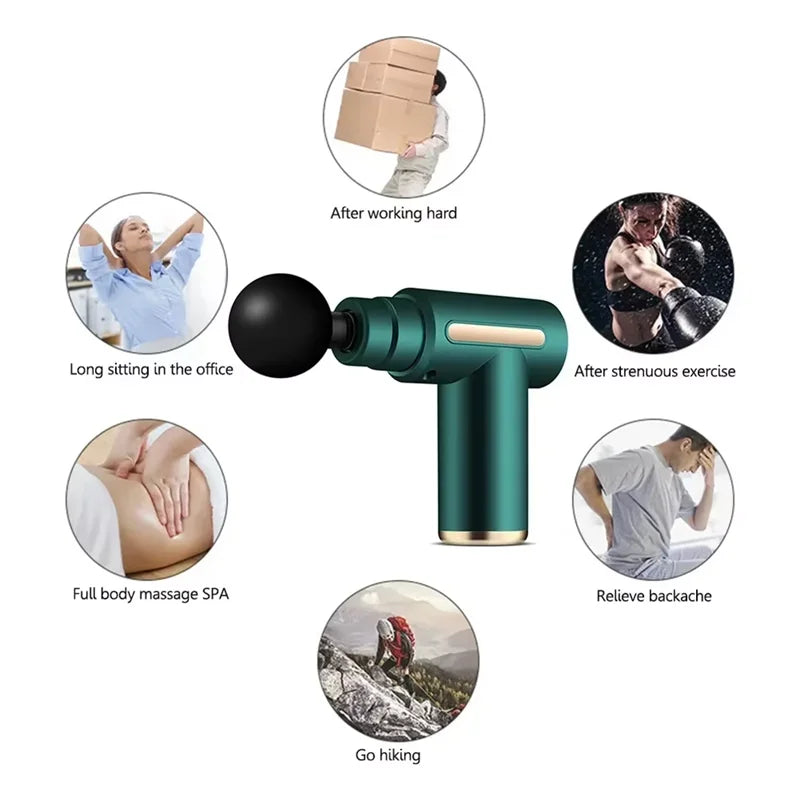 Mini Fascia Gun Sports Professional Wireless Massage Gun Muscle Relaxation Massage Equipment Fascia Gun Full Body Massager
