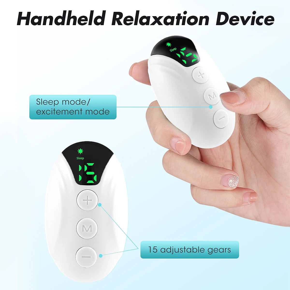 Handheld Sleep Aid Device Micro Current Intelligent Help Sleep Devices for Sleep Massager Relief Anxiety Stress Hypnosis Tool