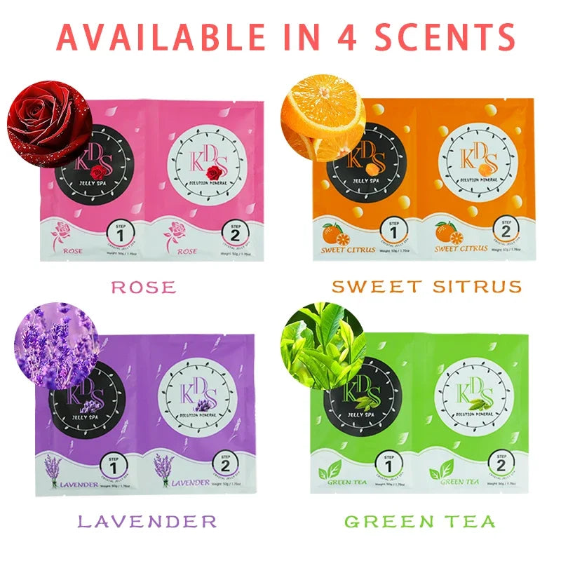 Foot Care Home Jelly Spa Exfoliation 100g Rose Lavender Crystal Mud Foot Bath Salt Foot Bath Foot Therapy