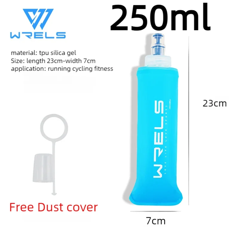 Cycling Sports Water Bottle Leak Proof Durable Soft Flask High Flow BPA Free Portable TPU Folding Water Cup Outdoor Running