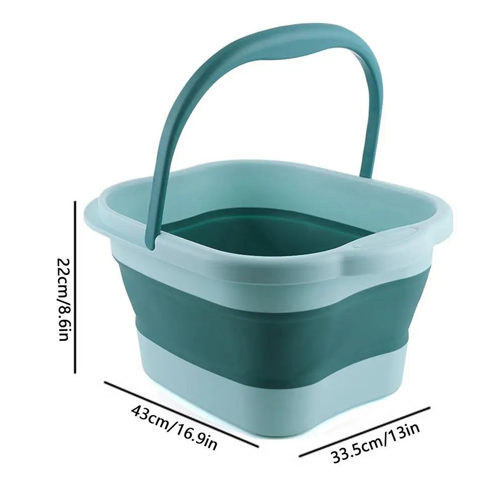 Folding Foot Bathtub Foot Soak Bath Tub With Massaging Rollers Stress Relief Foot Spa For Family Pedicure Soaking Tired Feet