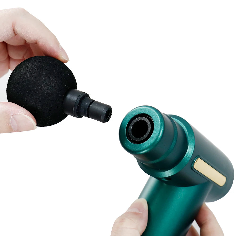 Massage Gun Vibration Massage Machine Deep Muscle Relaxed Therapy LCD Screen 6 Speeds Display Fitness Body Fascia Gun 4 Heads
